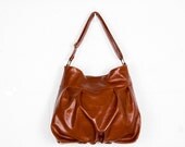 Baby Ruche Bag in Arabian Spice Burnt Orange Leather - Ready to Ship