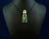 Tadpole Specimen Jar Necklace  - Handmade Jewelry