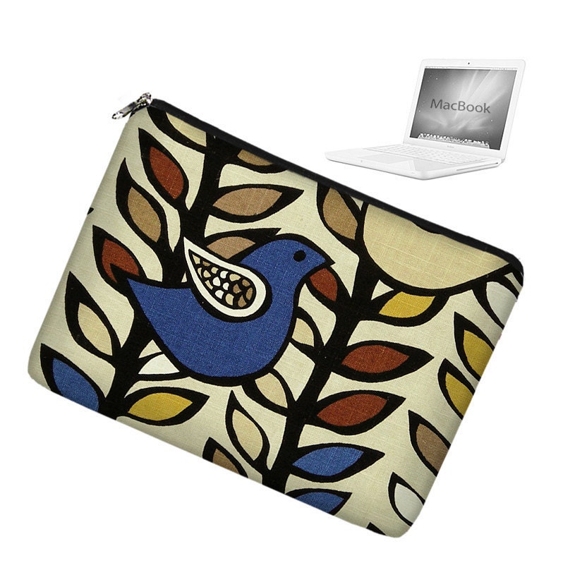 17 inch Laptop Sleeve MacBook Pro 17 inch Laptop Bag MacBook Case - Asta Bird Blue