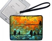 Kindle Case / Kindle 4 Case / New Nook Case /  Kindle Touch Cover / Padded eReader Case - Birds of a Feather MADART colorful - In Stock