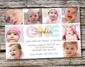 BOLD BIRTHDAY First Birthday Party Event Printable Invitation/One Year Old/Boy/Girl - You Print