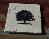 Trivet Natural Stone Oak Tree