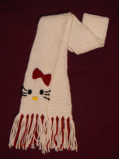 Hello Kitty Knit Scarf - Made To Order