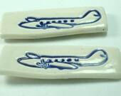 2 Airplane Magnets Stoneware