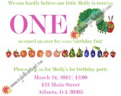 Birthday Invitation: Very Hungry Caterpillar