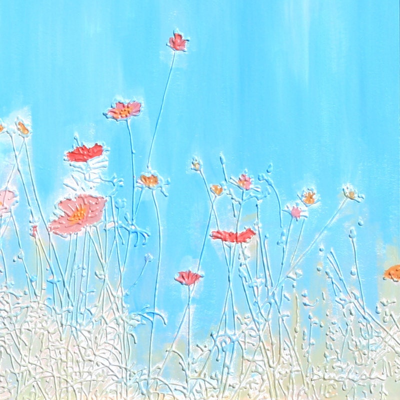 Wildflower Modern Mixed Media