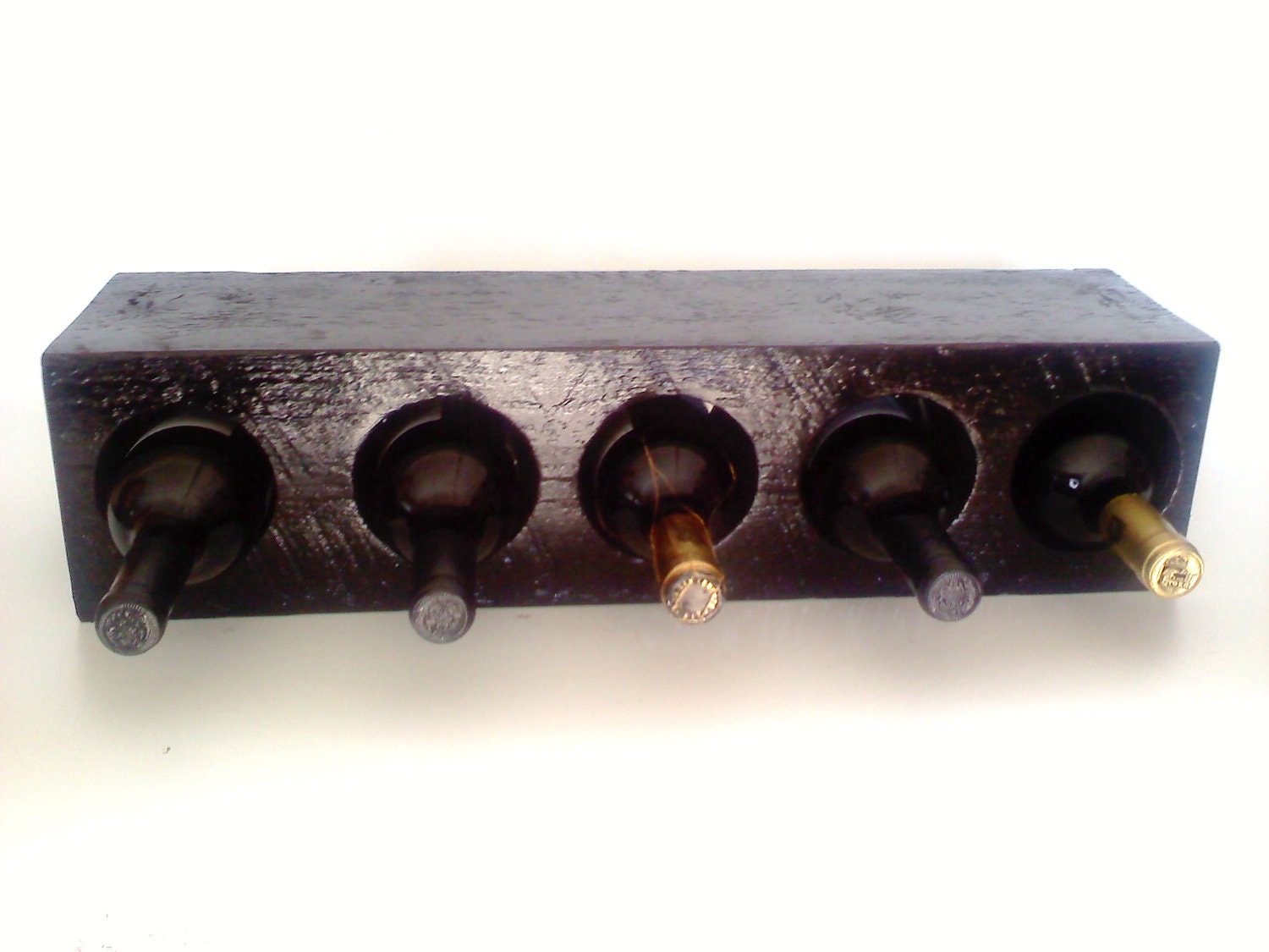 Reclaimed Classic Black Block wine rack
