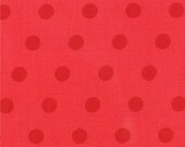 A Walk In the Woods by Aneela Hoey Simple Dots Poppy Red,  Moda Designer Fabric