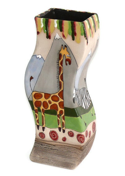 Ceramic vase "Futuric Animals"