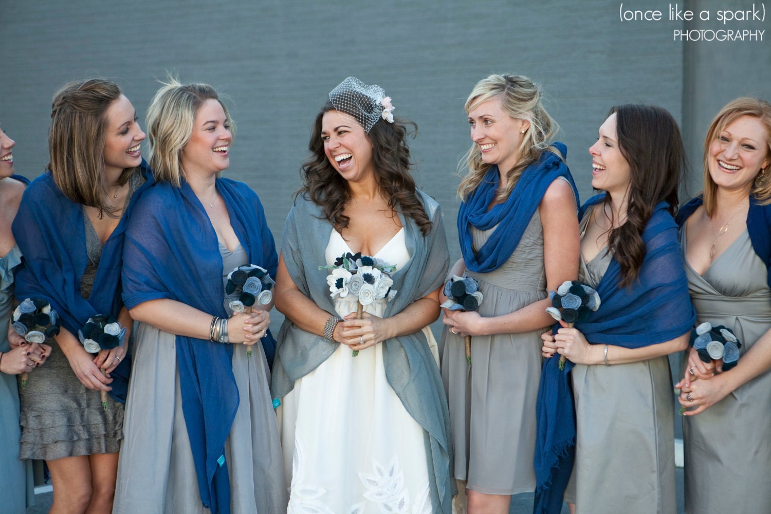 Custom, Made to order, Felt Wildflower Bouquets - Wedding -
