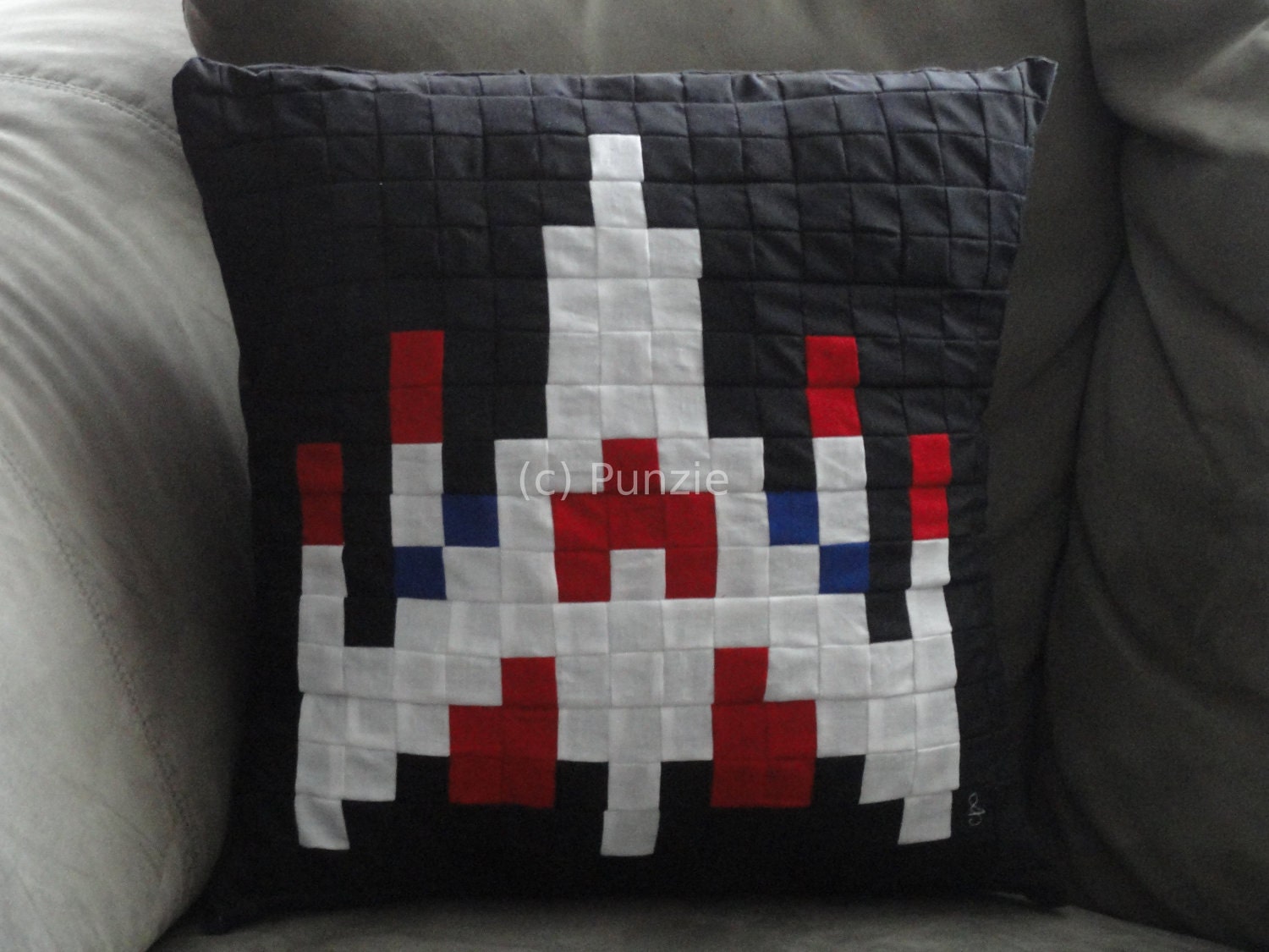 Galaga ship pillow - punzie