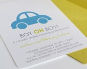 Boy oh Boy Shower Invitations - Choose Your Colors