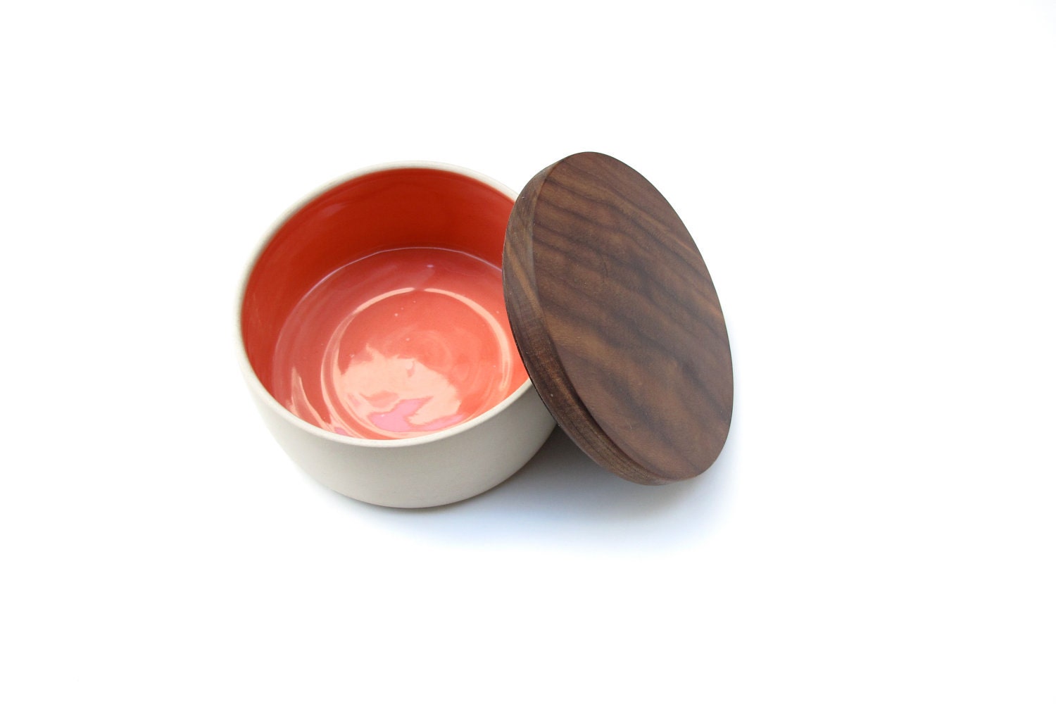 The Pink wood lidded Bowl