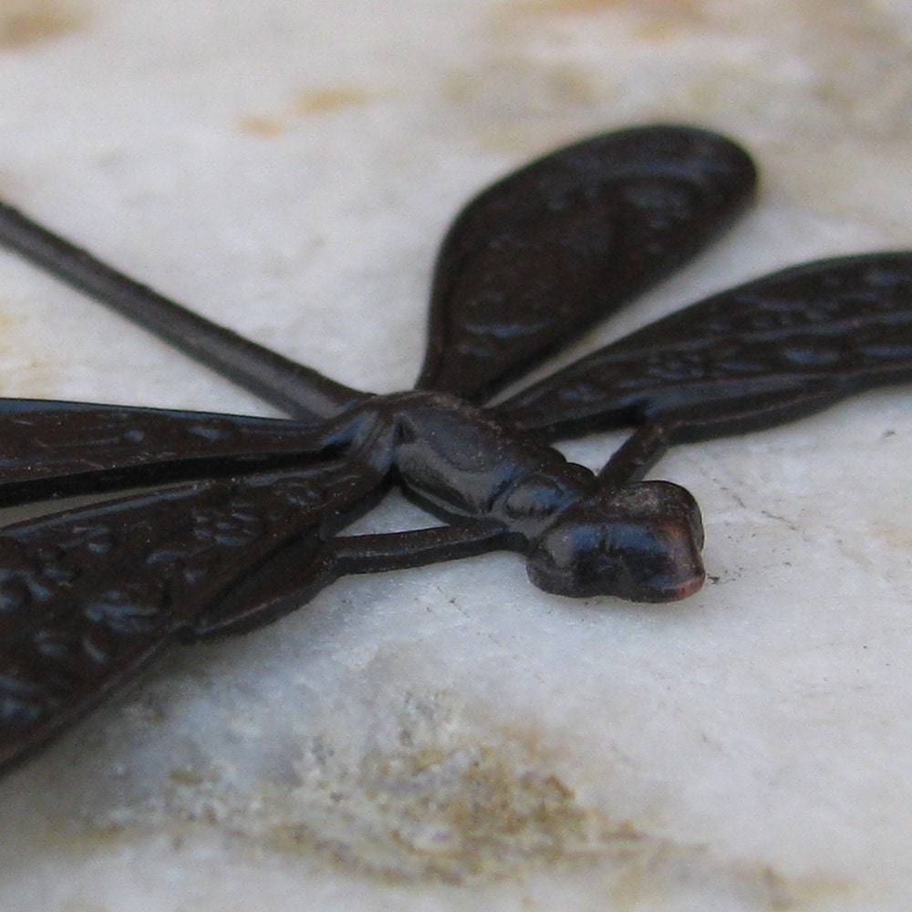 Dragonfly Large Bronze Metal Stamping Jewelry Findings 819