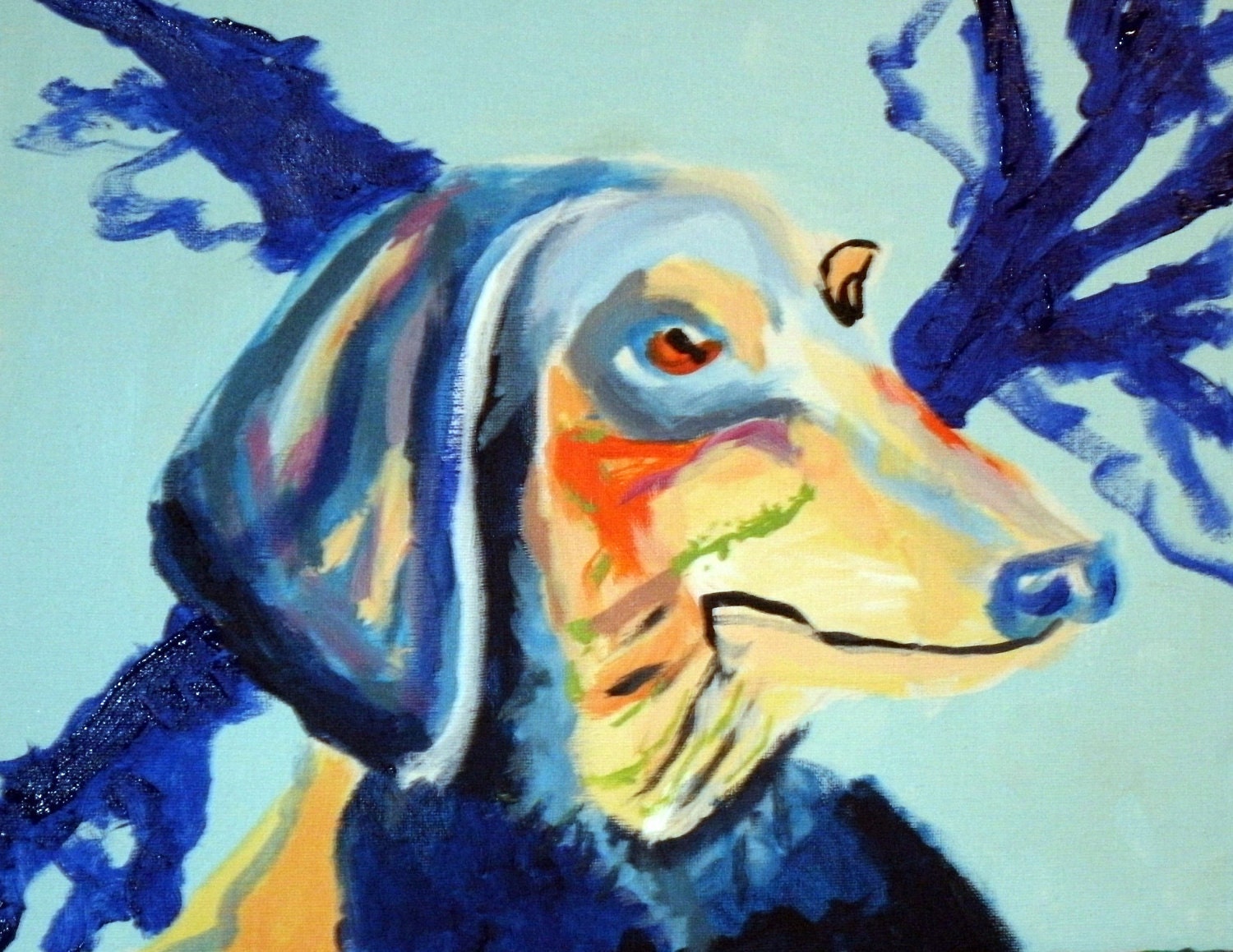 My Best friend 16x12 on canvas board