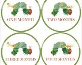 Monthly Onesie Sticker (Neutral): Very Hungry Caterpillar