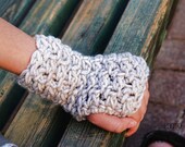 Unisex crochet fingerless gloves - Pick your own color - Ready to ship