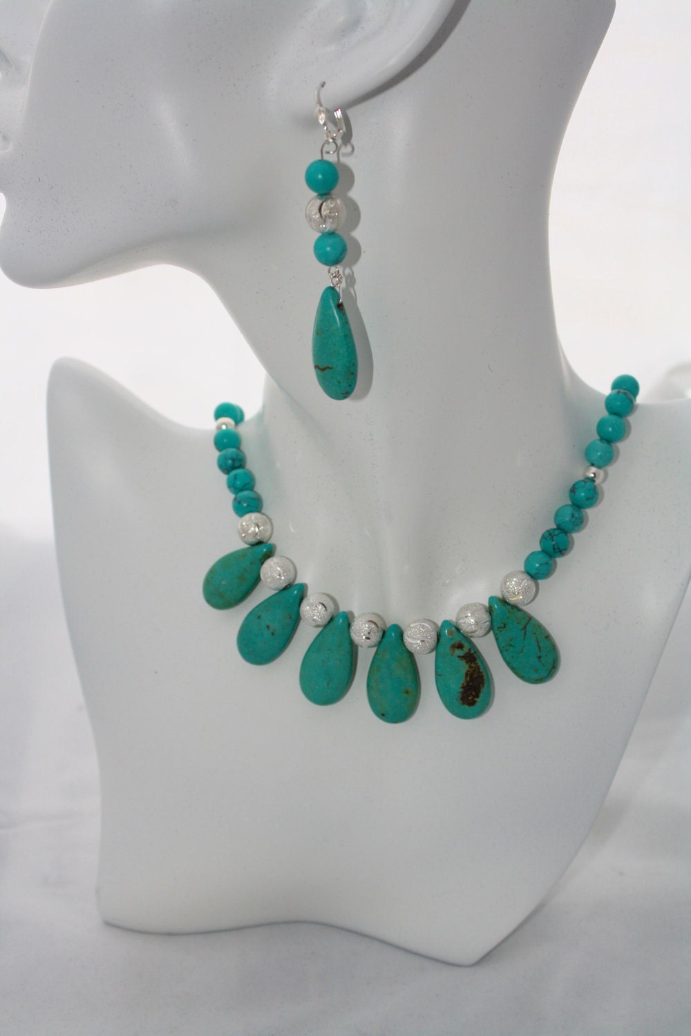 Turquoise Necklace and Earring Set