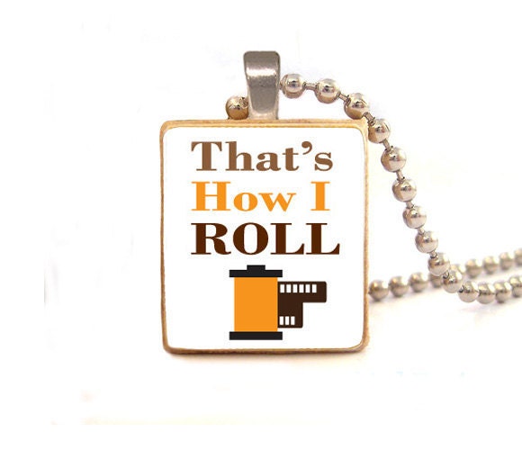 Thats How I ROLL  Scrabble tile pendant , Photography scrabble tile  -  Sale  Buy 3 Get 1 free