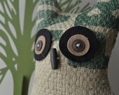 Coffee Sack Owl - Little Bookend - Blondie