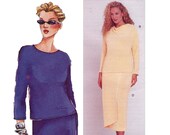 Top and Wrap Skirt Sewing Pattern - B38 to B43 - Vogue 7264 - Uncut, Factory Folds
