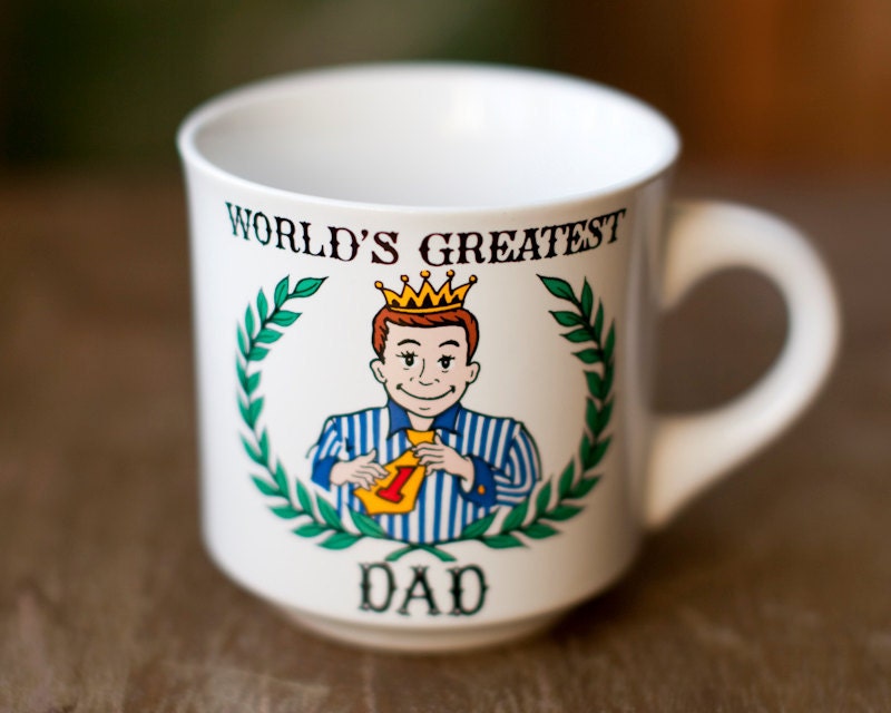 Vintage Mug - World's Greatest DAD - Father's Day