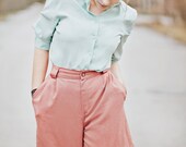 Vintage Shorts  / Pink Shorts / Pastel Shorts / Vintage High Waist Shorts in Pink