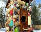 Wood Outdoor Birdhouse Outhouse