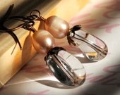 Earrings: Pearl and Rock Crystal