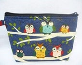 Night Owls Club Singing make up bag