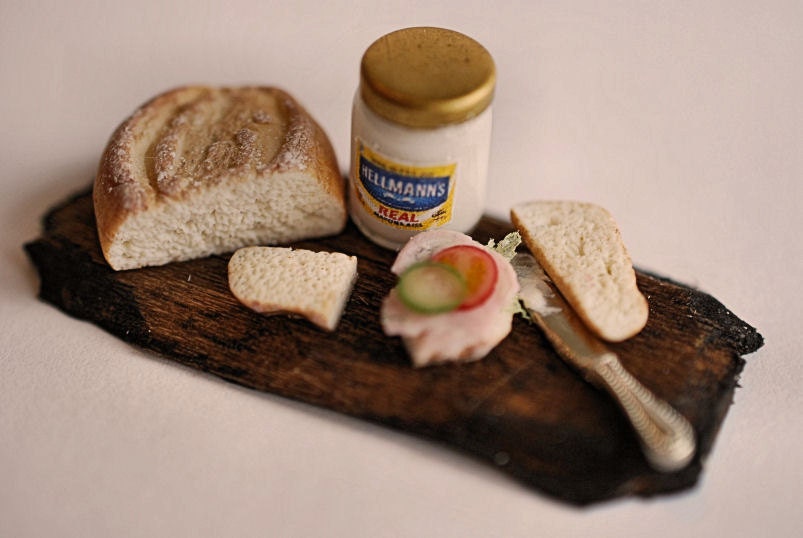 Rustic sandwich making on board