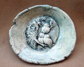 Forest Green Owls in Tree Bowl