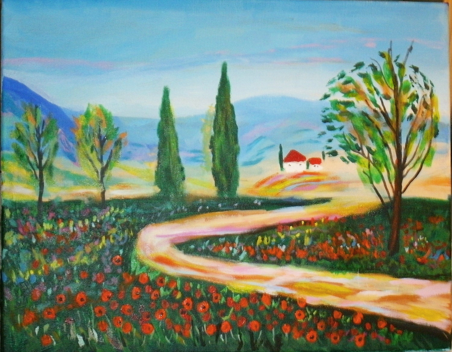 A Drive Through Tivoli 16X20