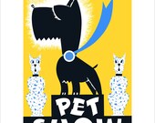 Pet Show - WPA Poster Print -11x14 - Scottish Terrier print