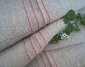antique handloomed hemp linen FADED ROSE 11.47y  23.22 wide runner cushion just WOW