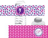 Fairy Birthday Party Water Bottle and Juice Box Wrappers