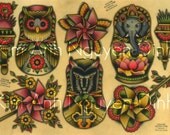 Matryoshkas & Pinwheels Print