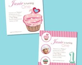 Custom Pink Cupcake Printable DIY Invitation Il_170x135