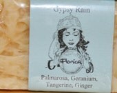 Palmarosa, Geranium, Tangerine, Ginger Rain Water Soap