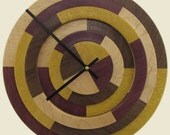 30% off Prism Clock with Yellowheart, Purpleheart, Birdseye Maple and Walnut
