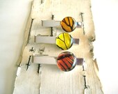 Crimson Red Butterfly Wing Tie Bar, mens accessory, special occasion, groom, spring love