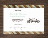 Pulp Wedding - Save the Date (Bicycle)