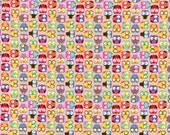 Mini Tossed Owls Pink, Designer Fabric, Modern Fabric, 1/2 yard