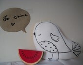 Little Love Bird Sweet Handpainted Softie - LittleFridayDesigns