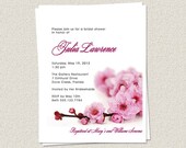 20 Bridal Shower Invitations - Cherry Blossoms