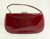 1950s/1960s Deep Red Patent Leather Purse