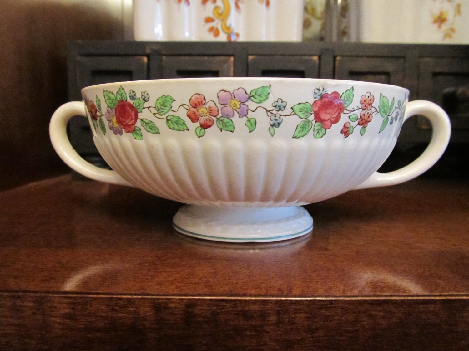 Wedgwood Double Handle Soup Bowl