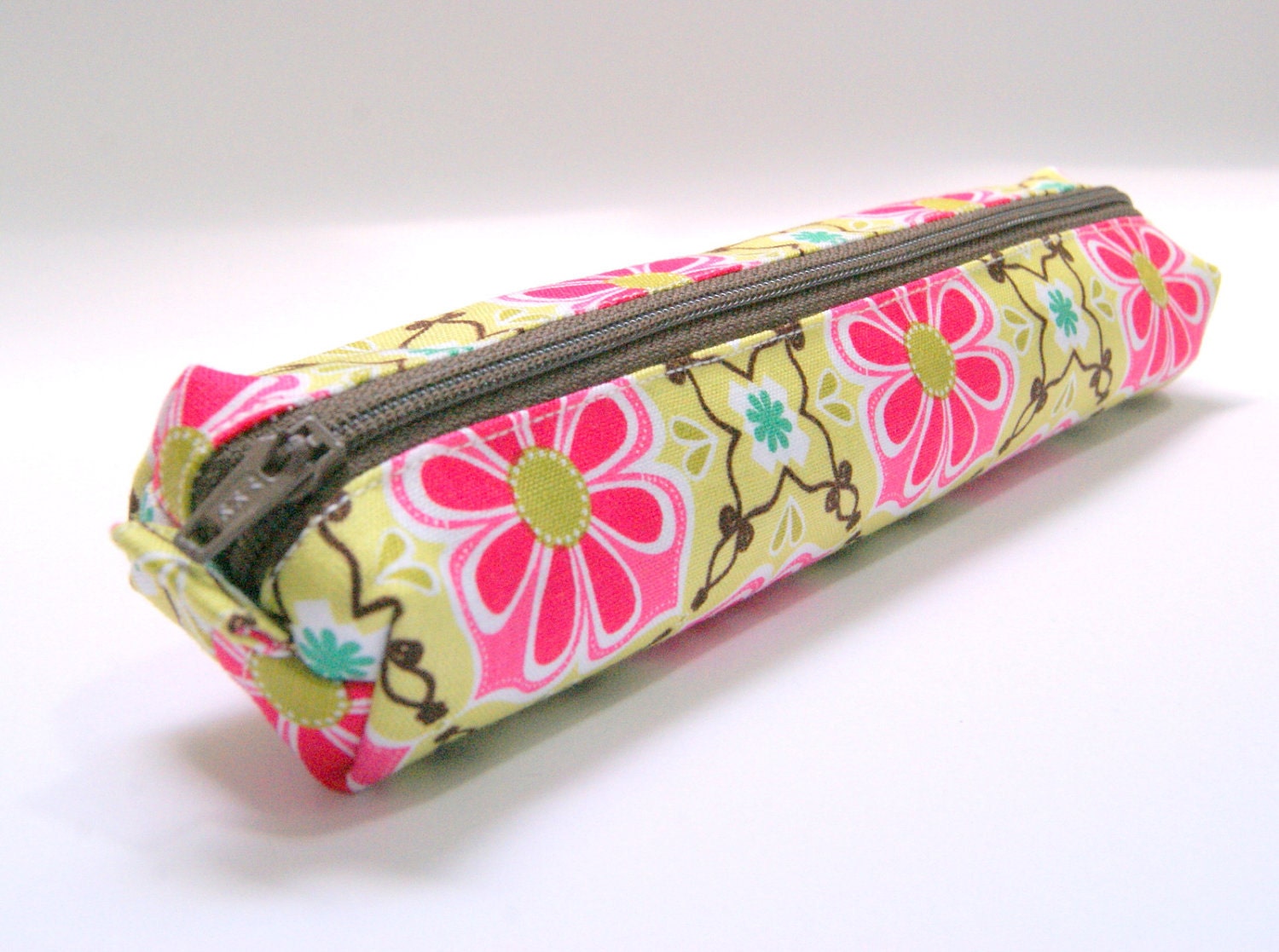 Floral Medallion in Pink Petite Pencil Case
