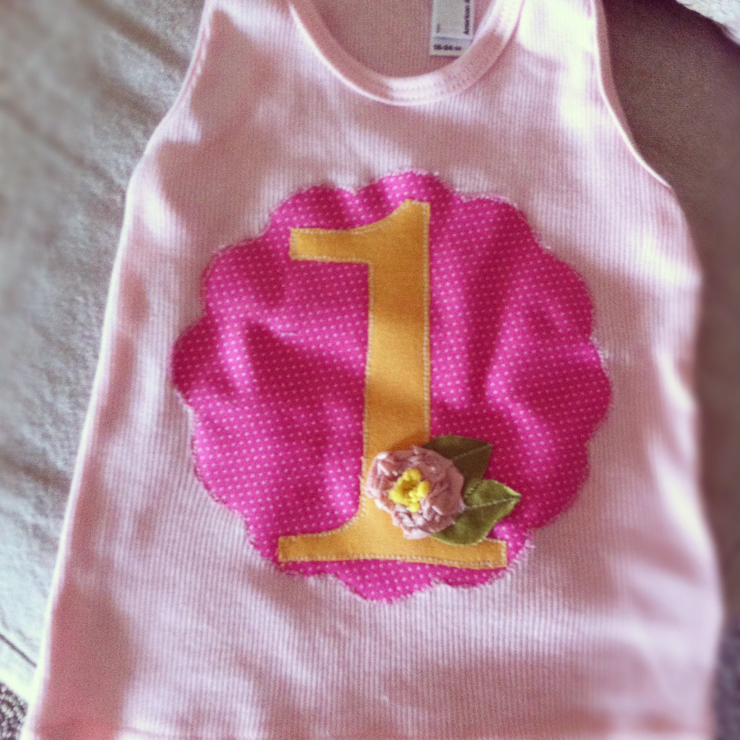 Pink Lemonade Birthday Girl Number or Initial Tank or Tee