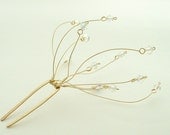 Bridal Hair Pin - Custom Crystal Color - merrittgade Bridal Hair Pin - Custom Crystal Color - merrittgade